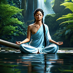 Image Prompt 1: Inner Serenity Amidst Digital Flow**